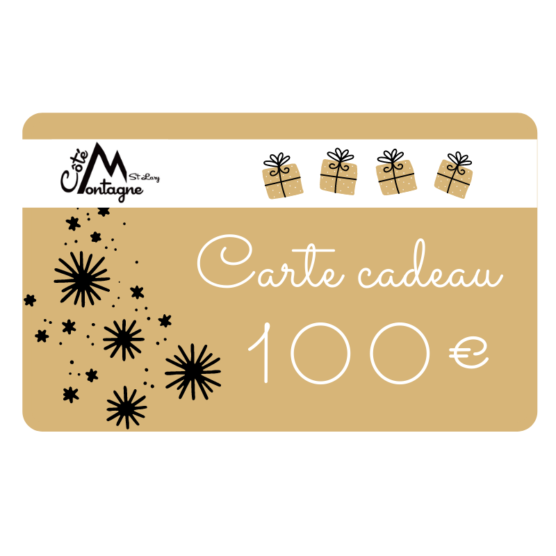 Carte Cadeau 100€ CARTES CADEAUX - Côté Montagne