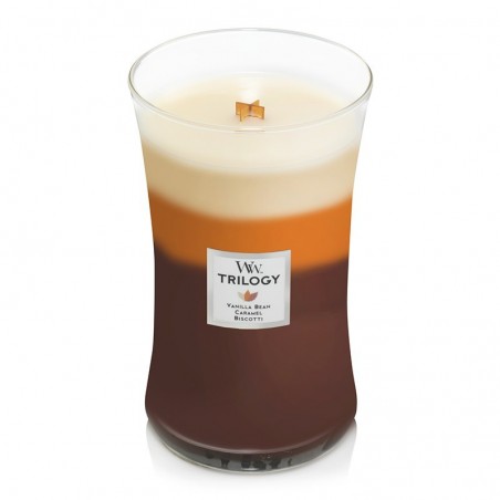 Bougie Jarre grand modèle Woodwick Yankee Candle - Café gourmand Woodwick