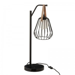 Lampe table ignes j-line - acier / marbre noir J-Line