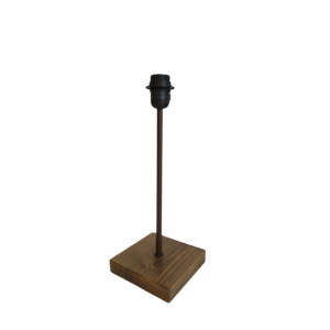 Pied de lampe à poser avec tige bois foncé 50cm LMG - Marron La Maison de Gaspard