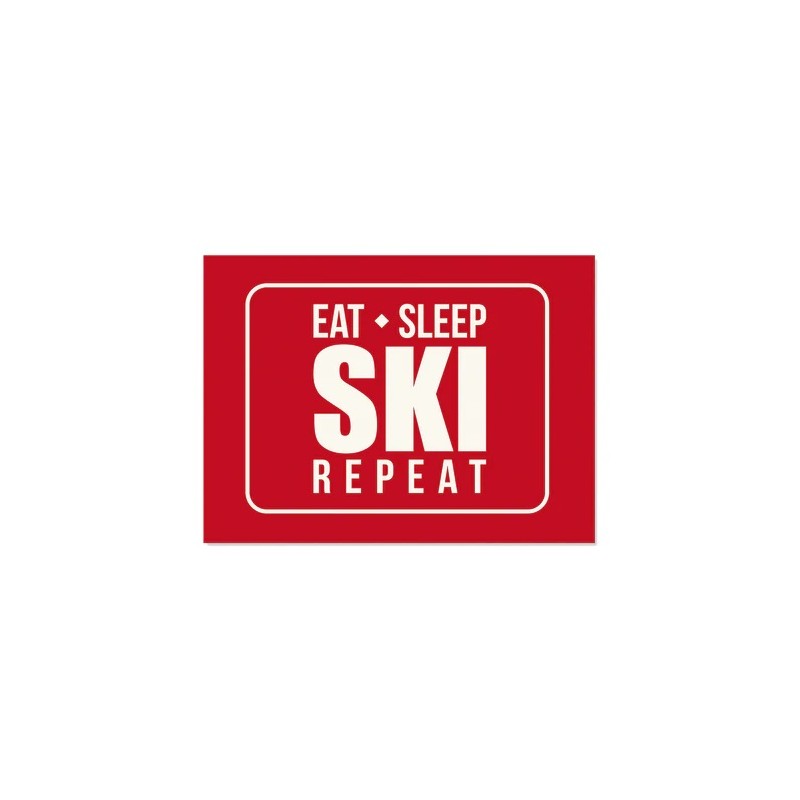 Set de table Eat Sleep Ski - 45x33 cm - Pôdevache Pôdevache