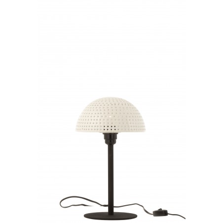 Lampe champignon perforée J-line - Blanche et noire J-Line
