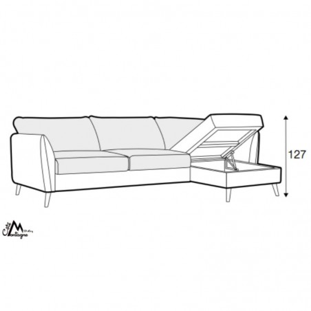 Canapé-lit Lucy 4 places + extension - SITS Sits