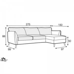 Canapé-lit Lucy 3 places + extension - SITS Sits