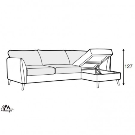 Canapé-lit Lucy 3 places + extension - SITS Sits