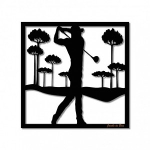 Le Swing Parfait 40 x 40 cm Jambe de bois - Noir Jambe de Bois