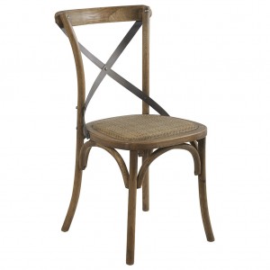 Chaise bistrot en bois - Marron