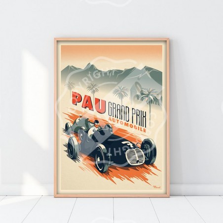 Affiche Grand prix de Pau - Marcel Travel Posters
