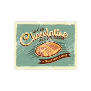 Affiche Ici c'est Chocolatine ! - Marcel Travel Posters