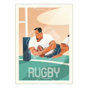 Affiche Rugby - Marcel Travel Posters