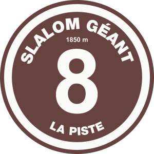 Set de table rond Slalom Géant - 45x33 cm - Pôdevache Pôdevache