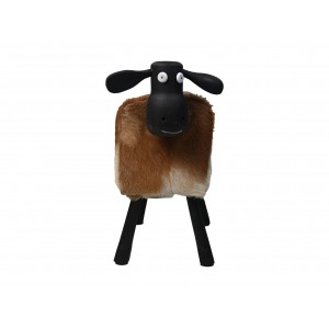 Mouton Shawn Large -Peau de chèvre/Teck HSM Collection