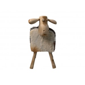 Mouton Shawn Large - Assorti/Naturel-Peau de chèvre/Teck HSM Collection