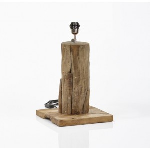 Lampe de table Ronde - Naturel - Teck HSM Collection
