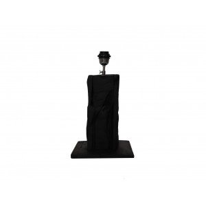 Lampe de table carrée - Noir - Teck HSM Collection